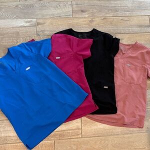 4 Figs Womens scrub Tops size medium